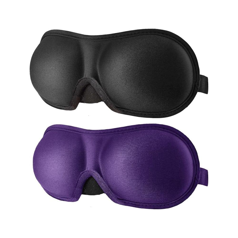 3D Eye Mask for Sleeping – Machine Washable with Travel Pouch